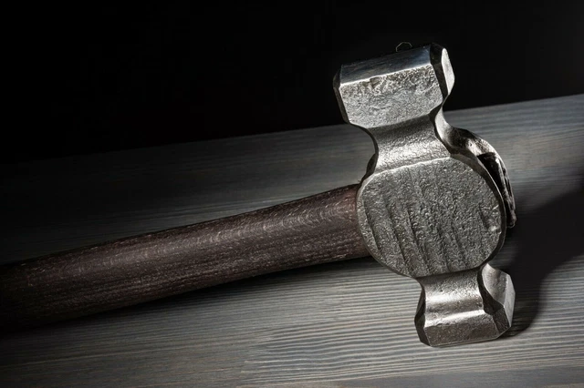 Forge marteau à panne droite 2,5 lb outils de forgeage de forgeron marteau...
