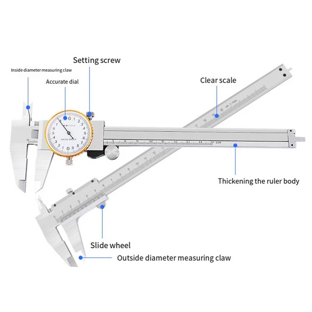 Lock Screw Calliper HEAVY DUTY VERNIER Caliper with Locking Screw for Convenient Use 150 ...