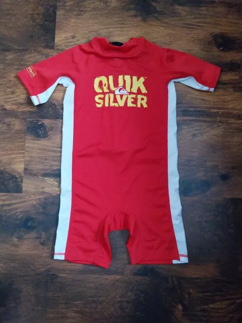 Quicksilver - Kurzärmliges Surf-T-Shirt Suit Einteiler Badeanzug für Jungen 3T