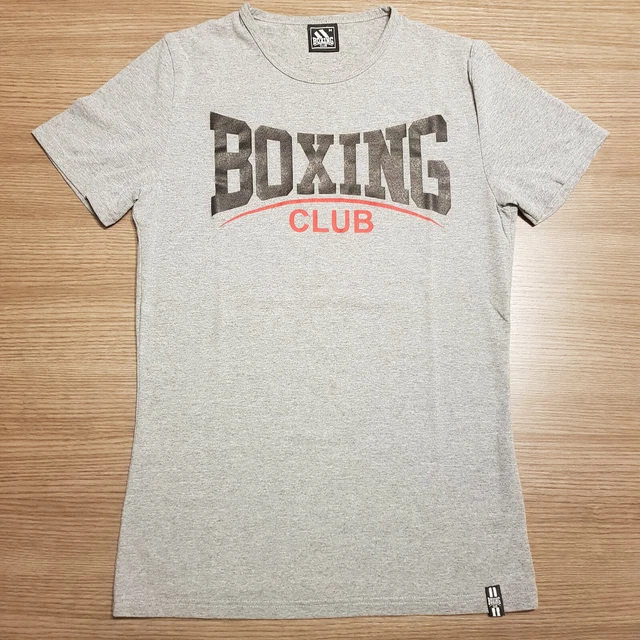T-Shirt Boxe Pugilato Maglietta Boxing Club Sport Grigia Taglia M