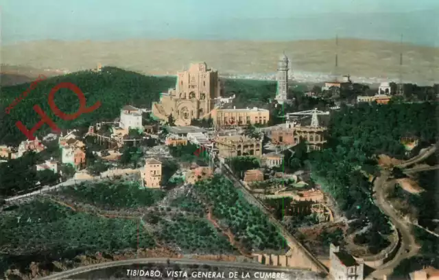 Picture Postcard~ Tibidabo, Vista General De La Combre