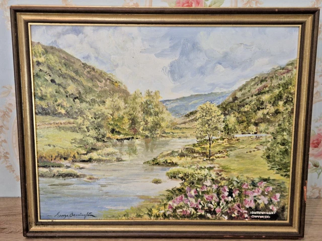 KHIN MG ROSES 1996 Signed Original Oil Painting Myanmar Golden