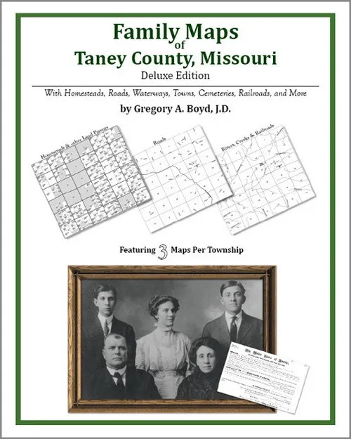 Family Maps Taney County Missouri Genealogy MO Plat