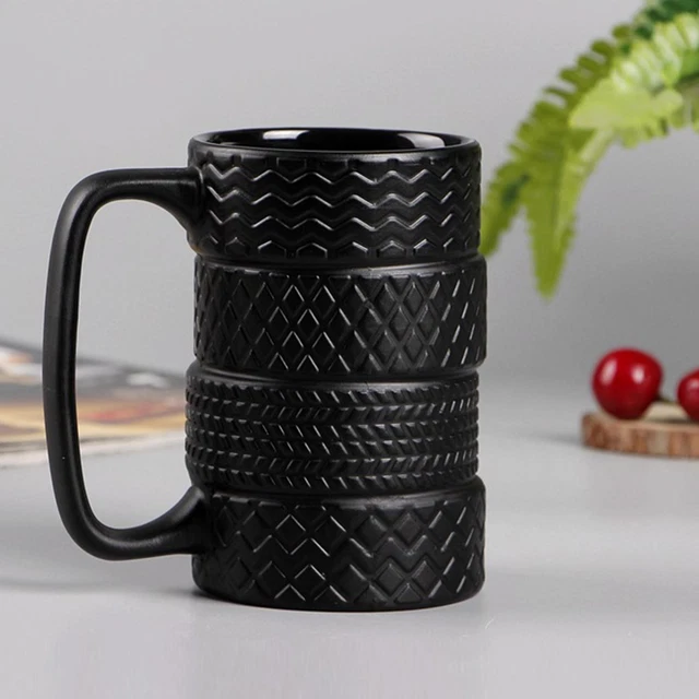Creative Tire Mug Large Capacity Ceramic Mug Personality Tea Coffee Cup 400ml