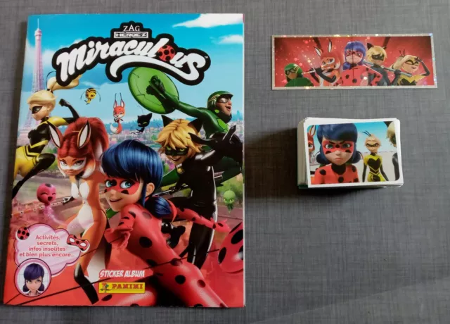 Panini Miraculous Zag Full Set Complet Album Vide + Les 204 Stickers Comme Neuf