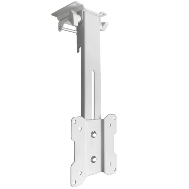 Soporte de techo blanco para monitor también para techo inclinado VESA 75 100