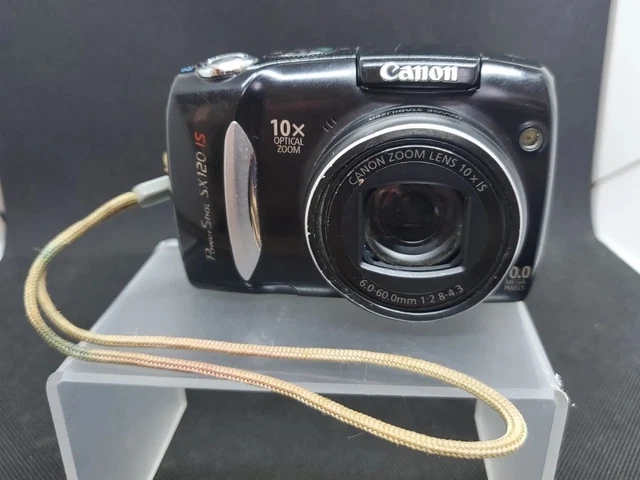 Cámara digital Canon PowerShot SX120is PC1431 PIEZAS O REPARACIÓN SOLO NO FUNCIONA