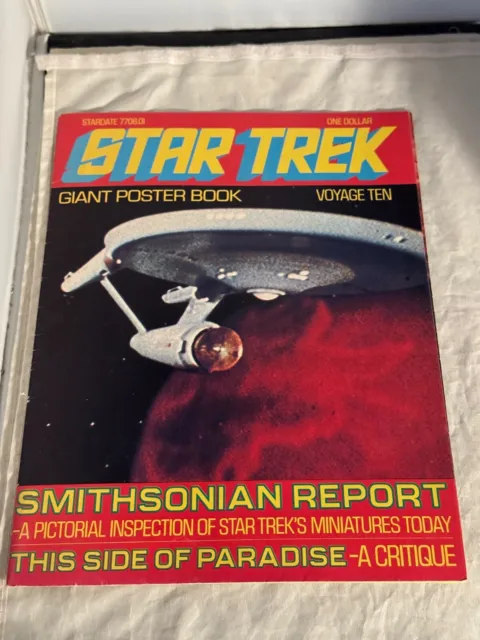 1977 Star Trek Giant Poster Book Voyage Ten Klingon Poster