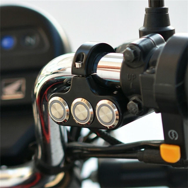 Interruttore manubrio resistente alle intemperie per moto per fendinebbia e presa