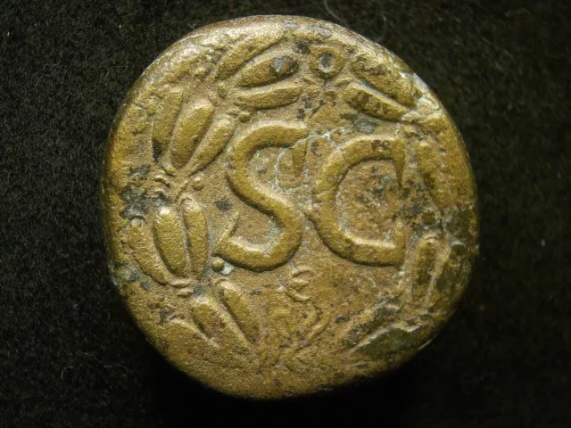 HEAVY ANCIENT ROMAN Bronze Coin Emperor Trajan 26mm 15.50g Nearly Very ...