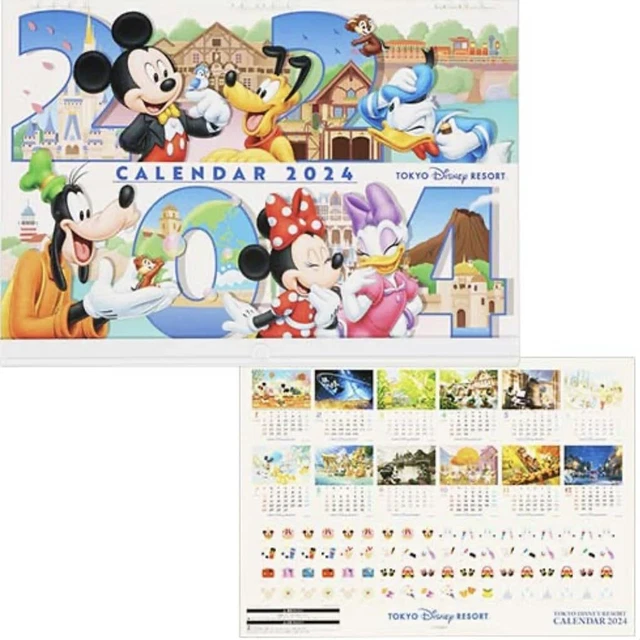 MICKEY & FRIENDS Wall Calendar 2024 “TDR Limited” 61.88 PicClick