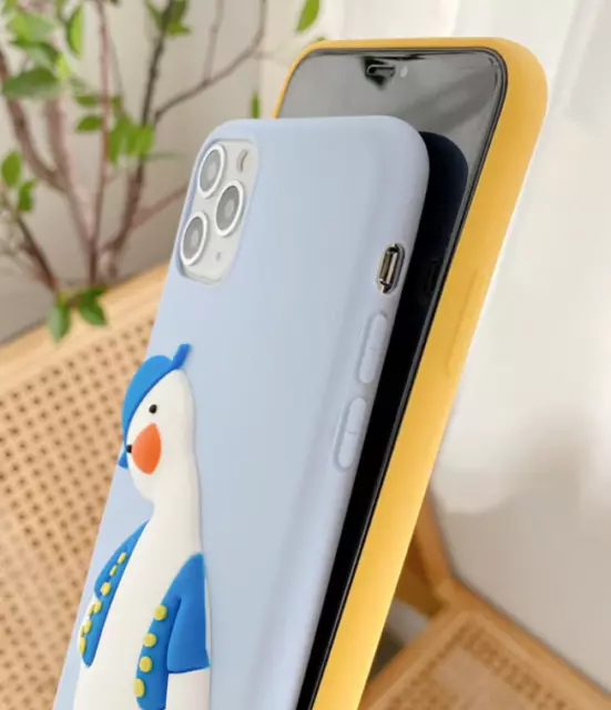 3D Cartoon Penguin Soft Coque Cover Case For Iphone 15 Pro Max 14 13 12 11 Xr Xs 3