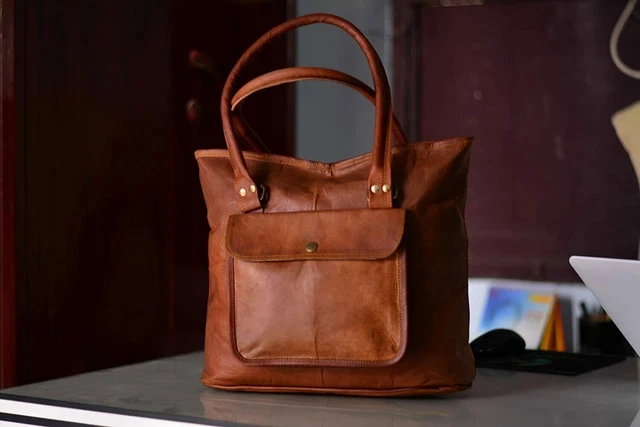 Neuf Marron Porte-Monnaie Femmes Épaule Vintage Messager Sac Cuir