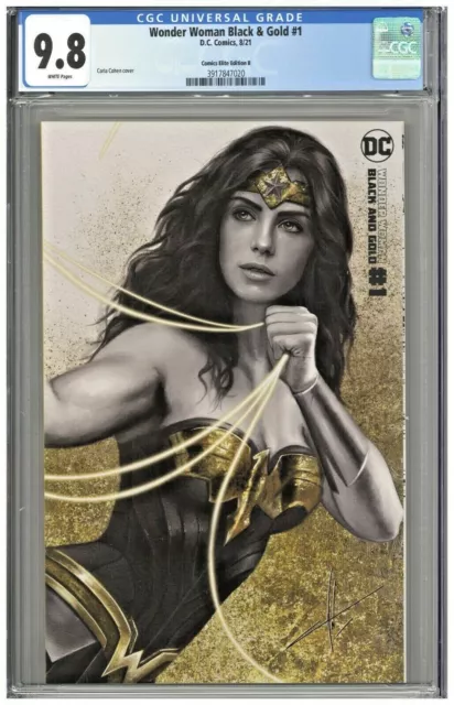 Wonder Woman Black & Gold #1 CGC 9.8 Comics Elite B Carla Cohen Cover Variant