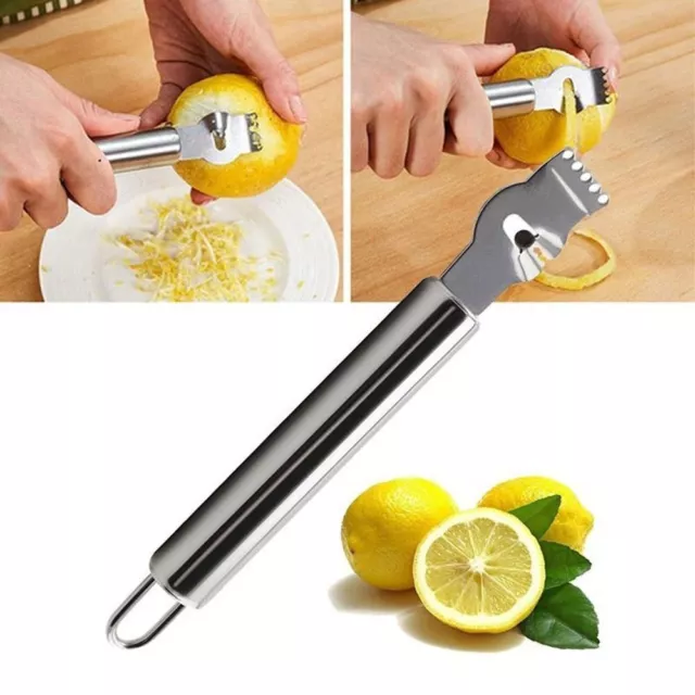 Kitchen Citrus Lime Orange Knife Peeling Stainless Steel Lemon Zester Grater