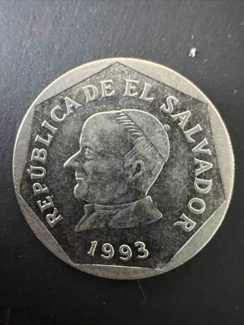 Central Reserve Bank Of El Salvador 1993 - 25 Centavos Coin