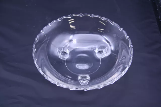 Fostoria Century Three Footed Bonbon Bowl Clear Glass Vintage 7 1/8 Inch