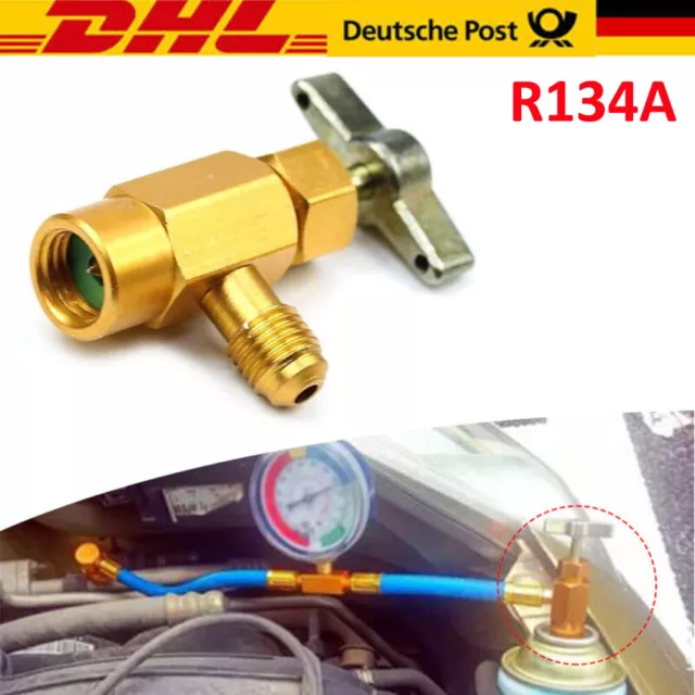 1/2" ACME-R134A Auto Klimaanlage Kältemittel Hahn Ventil Flaschenöffner Adapter