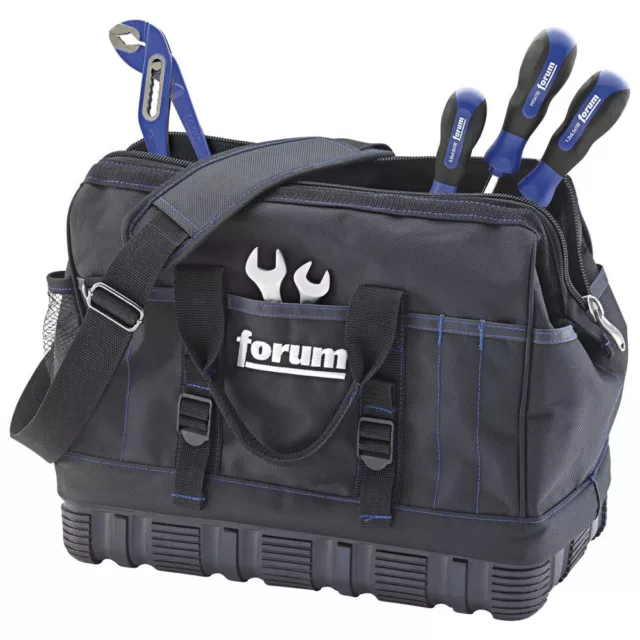 Forum Werkzeug-Tasche 400 x 250 x 320 mm (Nylon-Werkzeugtaschen Reißverschluss)