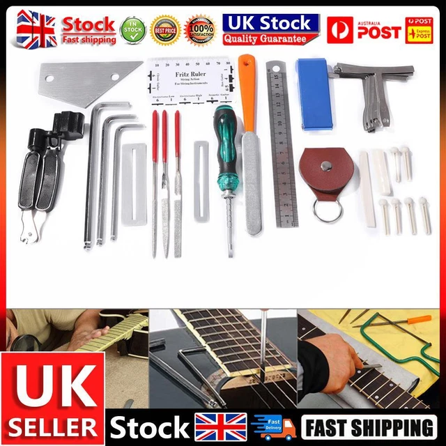 36 in 1 Professional Guitar Cleaning Repair Tool Kit String Changing Tuning Tool
