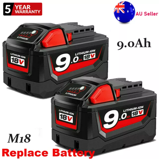 For MILWAUKEE M18 6Ah/9Ah Li-Ion XC Battery Extended Capacity/Charger 48-11-1860