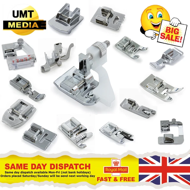 GENERIC SNAP ON Low Shank Feet Foot Sewing Machine Presser Universal £3