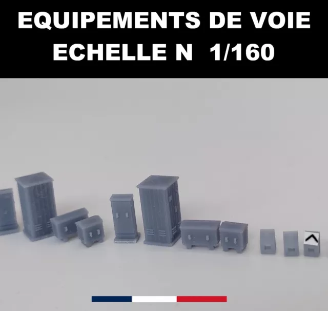 Lot 20 Equipements  De Voie Armoires Electriques Entrevoies Sncf Guerite 1/160 N