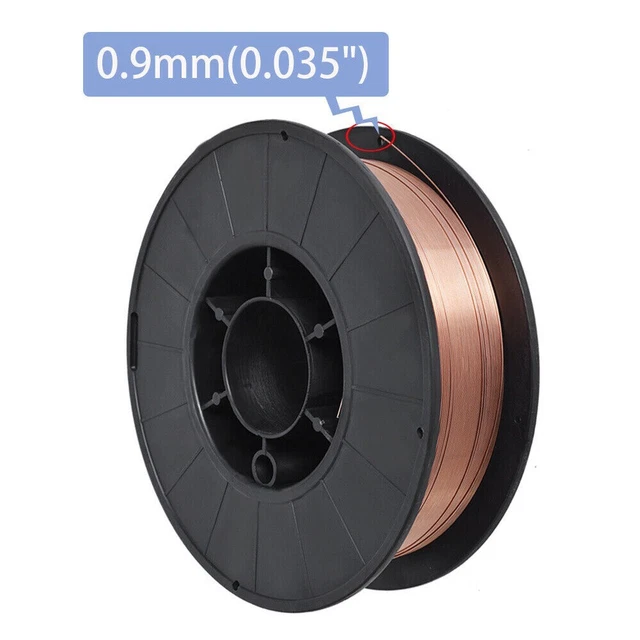 Alambre de soldadura MIG acero blando a estrenar 0,035\"" (0,9 mm) alambre diámetro 1 UD