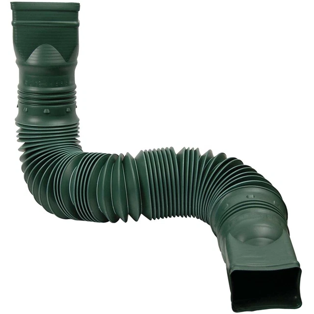 Amerimax Flex-A-Spout Green Vinyl Downspout Extension 85011 Amerimax 85011