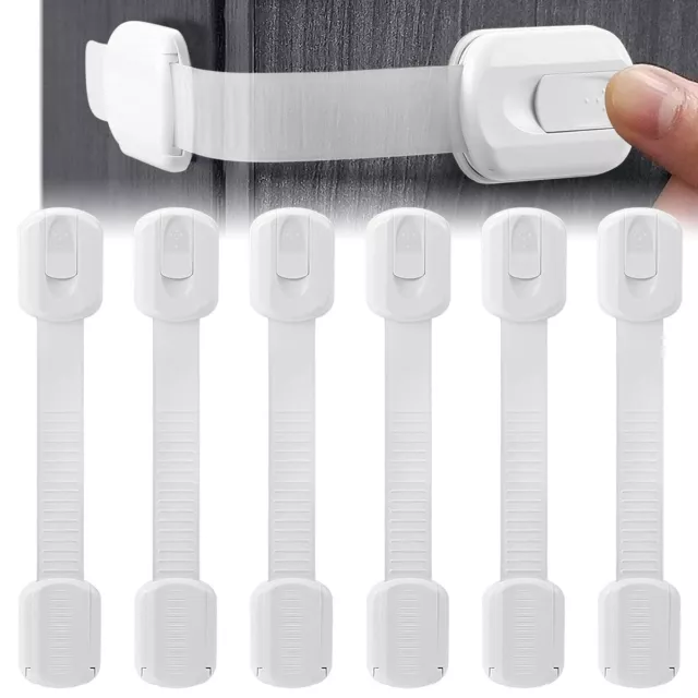 6Pcs Child Safety Strap Lock Baby Lock Kids Proofing Cabinet Latches Cabinet✮