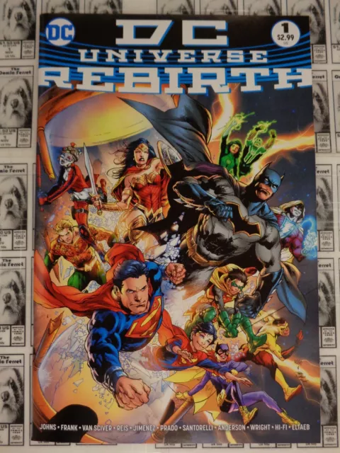 DC Universe Rebirth #1, Ivan Reis Midnight Variant,Johns, VF/NM (2016) DC