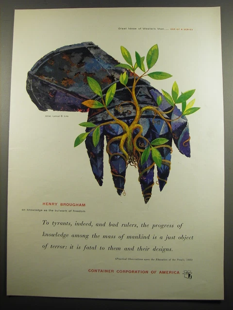 1955 Container Corporation of America Advertisement - art by Lemual B. Line