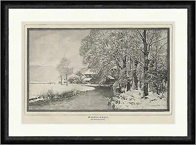 Winter-Idyll. Winterlandschaft Forsthaus Waldrand Andersen- Faks_Waidmann 0479