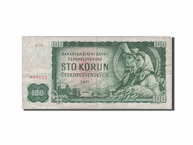 [#257042] Geldschein, Tschechoslowakei, 100 Korun, 1961, S