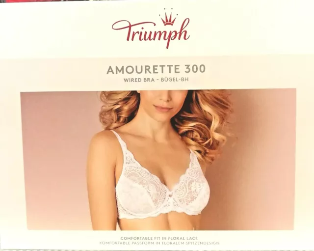 Reggiseno Triumph con ferretto in pizzo alto sostegno amourette 300W balconcino