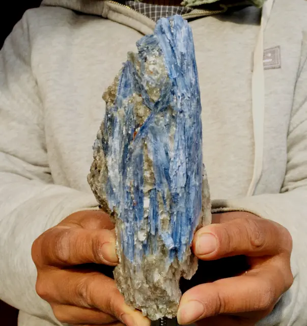 1.2lb Blue Kyanite Quartz Crystal Cluster Mineral Rough Specimen Healing Brazil