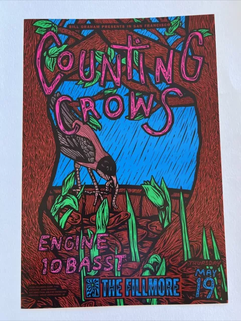 Counting Crows Original Concert Poster Fillmore May 19 1994 Set Part 1 of 4