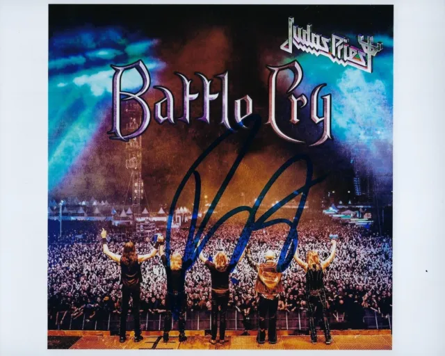 GFA Judas Priest Rock Star ROB HALFORD Signed 8x10 Photo PROOF R7 COA