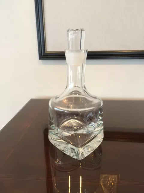 Vintage 1980s Kosta Boda Crystal Decanter from Sweden Never Been Used