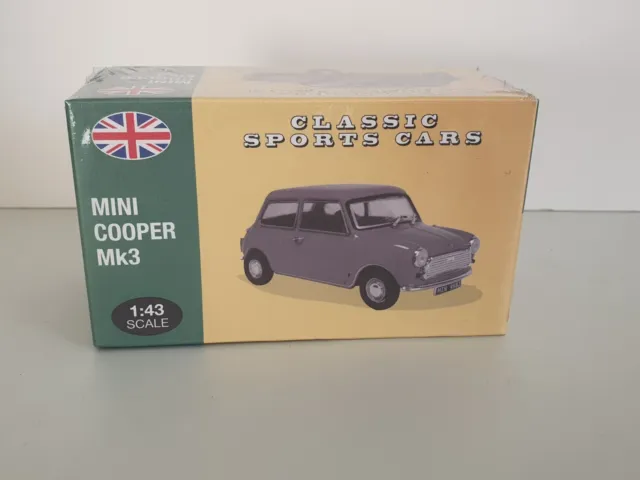 Atlas Classic Sports Cars Mini Cooper Mk3 England Metall Fahrzeug 1:43 OVP