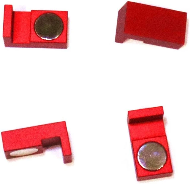 Magnetic Parallel Keepers, Holders. Vise, Cnc,Kurt,Machinist Tools (Red)