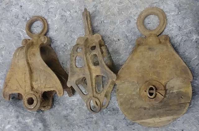 Lot of Pulleys Myers Louden Unloader Hay Trolley Pulleys Barn Loft