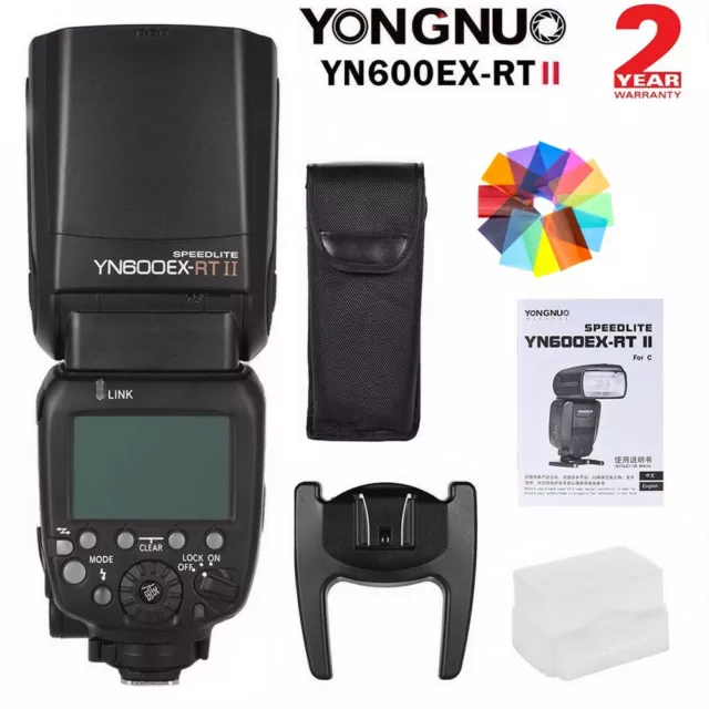 US Yongnuo YN600EX-RT II Wireless Flash Speedlite TTL Slave Master HSS for Canon