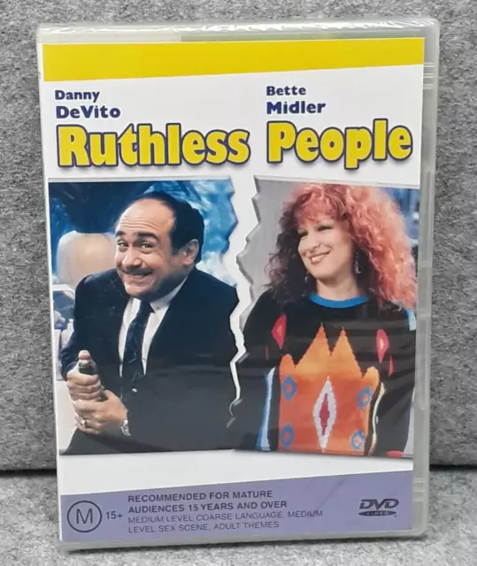 NEW: RUTHLESS PEOPLE DeVito Midler Comedy Movie DVD Region 4 PAL Free Fast Post