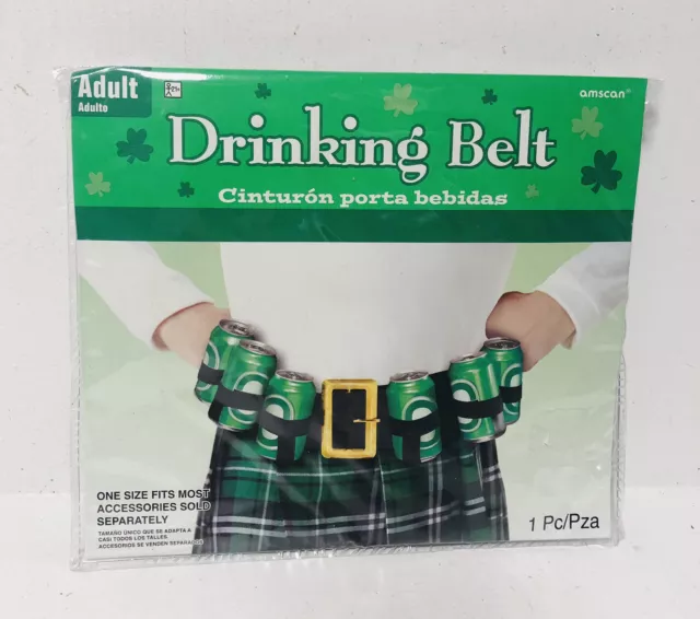 Fun Irish Drinking Belt St Patrick's Day Halloween 1 Pc One Size Fits Most NEW!