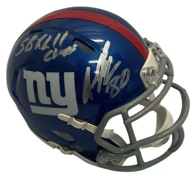 Jeremy Shockey autographed signed inscribed mini helmet New York Giants PSA