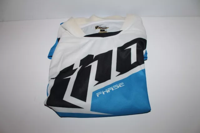 Thor Phase S5 Jersey Motocross Blue / White L Large NEW!