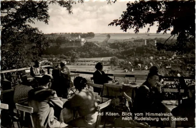 Bad Kösen, Blick vom Himmelreich nach Rudelsburg und Saaleck -377838