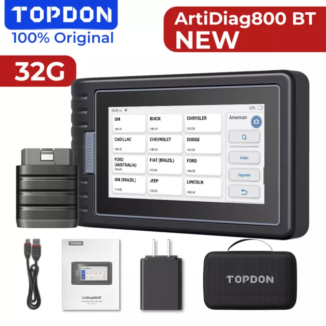 TOPDON ArtiDiag800BT Diagnostic Scan + 28 Services  ENG/ABS/SRS/AT/EPB/SAS/TPMS