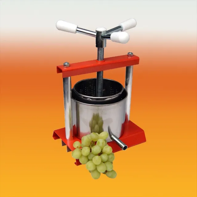 Fruit / Grape Press - 12cm - 1.5 Litre Capacity For Apple Cider, Wine Juice